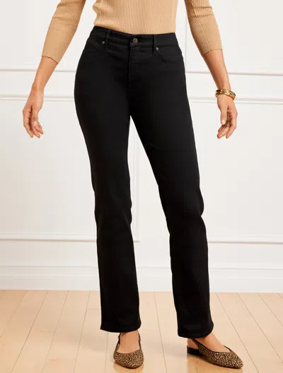 Talbots Petite - High-waist Barely Boot Jeans - Black Wash - Curvy Fit - 0