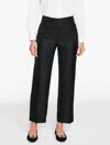 Talbots Plus Petite - Jacquard Leopard Straight Ankle Pants - Black - 16  In Black