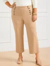 Talbots Knit Sailor Crop Pants - Rattan - 16