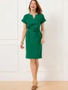 Talbots Plus Petite - Linen Belted Shift Dress - Heritage Green - 1x  In Heritage Green