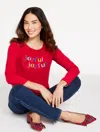 Talbots Plus Petite - Long Sleeve Crewneck T-shirt - Joyful - Red - X - 100% Cotton  In Red