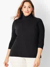Talbots Long-sleeve Turtleneck Top - Black - X  In Black