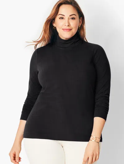 Talbots Long-sleeve Turtleneck Top - Black - X
