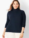 Talbots Long-sleeve Turtleneck Top - Blue - 2x