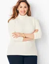 Talbots Long-sleeve Turtleneck Top - Ivory - 1x