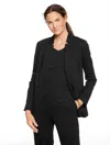 Talbots Plus Petite - Luxe Ponte Blazer - Black - 22