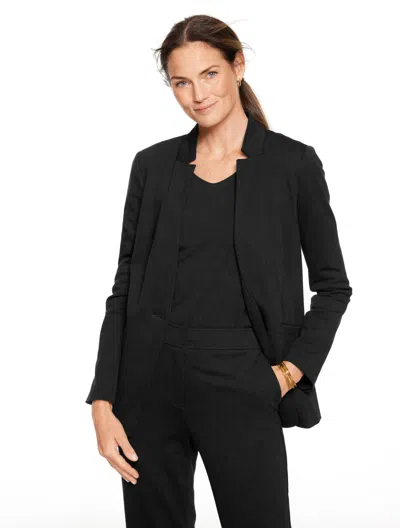 Talbots Plus Petite - Luxe Ponte Blazer - Black - 22