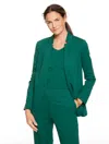 Talbots Plus Petite - Luxe Ponte Blazer - Pine Grove - 22  In Green