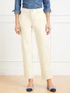 Talbots Plus Size - Mid Rise Stovepipe Jeans - Light Ecru - 14  In Light Ecru