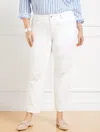 Talbots Plus Petite - Mid Rise Stovepipe Jeans - White - 22  In White