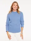 Talbots Plus Petite - Mockneck Metallic Sweater - Moonlight Blue - 2x