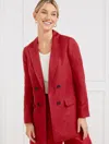 Talbots Plus Petite - No Close Linen Blazer - Sangria - 16  In Sangria