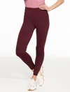Talbots Plus Petite - Out & About Leggings - Laser Cut - Rich Burgundy - 3x  In Burgundy