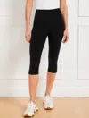 Talbots Plus Petite - Out & About Pedal Pusher Pants - Black - 2x