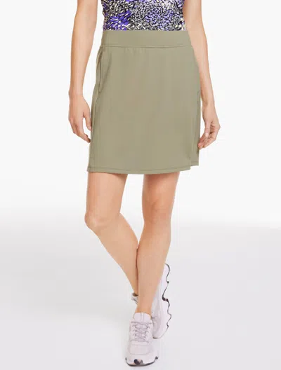 Talbots Plus Petite - Out & About Skort - Sagebrush - 3x  In Brown