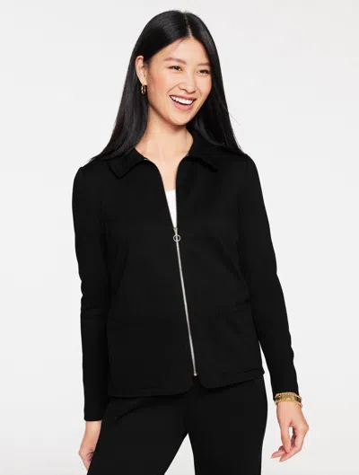 Talbots Plus Petite - Passport Ponte Lady Jacket - Black - X