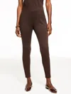 Talbots Plus Petite - Passport Ponte Leggings - Coffee Bean - 3x  In Brown