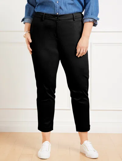 Talbots Plus Petite - Perfect Crops Pants - Curvy Fit - Black - 20