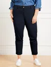 Talbots Plus Petite - Perfect Crops Pants - Curvy Fit - Blue - 22