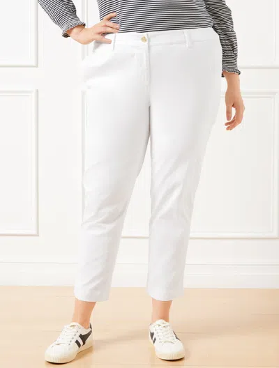 Talbots Plus Petite - Perfect Crops Pants - Curvy Fit - White - 22