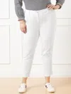 Talbots Plus Petite - Perfect Crops Pants - White - 22