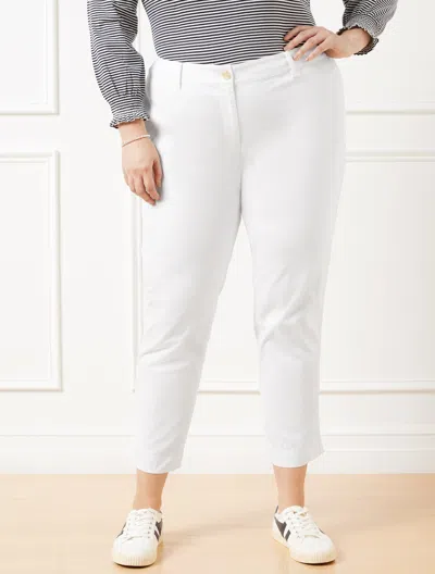 Talbots Plus Petite - Perfect Crops Pants - White - 22