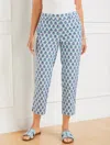 Talbots Plus Petite - Perfect Crops Pants - Woodblock Bud - Blue Ice - 18  In Blue Ice