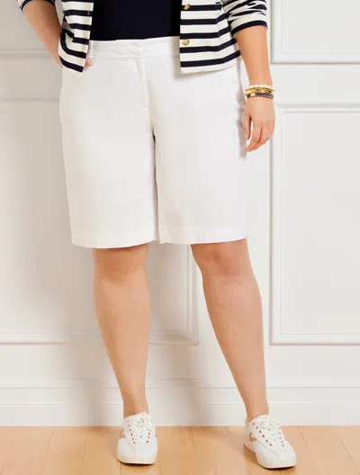 Talbots Plus Petite - Perfect Shorts - 10.5â - White - 22