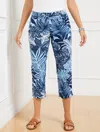 Talbots Plus Petite - Perfect Skimmers Pants - Watercolor Botanical - Ink/lakeside - 14  In Ink,lakeside