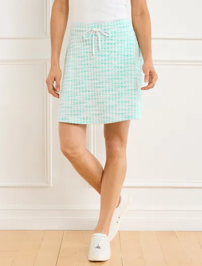 Talbots Plus Petite - Picnic Plaid Skort - White/light Jade - 3x