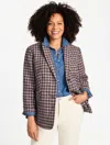 Talbots Plus Petite - Plus Exclusive Pemberley Plaid Classic Blazer - Burnt Olive - 20  In Brown