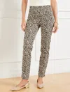 Talbots Plus Petite - Plus Exclusive  Chatham Slim Ankle Pants - Bold Cheetah - Ivory/black/sierra Br