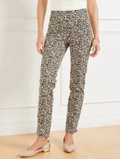 Talbots Plus Petite - Plus Exclusive  Chatham Slim Ankle Pants - Bold Cheetah - Ivory/black/sierra Br