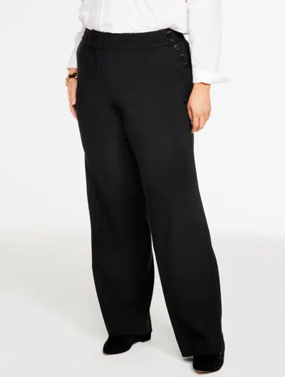 Talbots Plus Petite - Plus Exclusive  Greenwich Wide Leg Pants - Black - 20