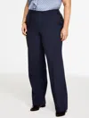 Talbots Plus Petite - Plus Exclusive  Greenwich Wide Leg Pants - Indigo - 18 In Purple