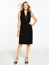Talbots Plus Petite - Polished Crepe Blazer Dress - Black - 16  In Black