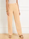 Talbots Plus Petite - Polished Crepe Straight Leg Pants - Regent Taupe - 18