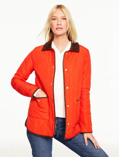 Talbots Plus Petite - Quilted Barn Jacket - Autumn Orange - 2x