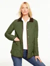 Talbots Plus Petite - Quilted Barn Jacket - Oakmoss - 3x  In Green