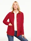 Talbots Plus Petite - Quilted Barn Jacket - Port Wine - 2x  In Burgundy