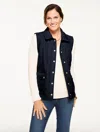 Talbots Plus Petite - Quilted Barn Vest - Blue - 3x