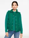 Talbots Plus Petite - Quilted Barn Vest - Pine Grove - 2x  In Green