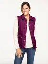Talbots Plus Petite - Quilted Barn Vest - Pretty Plum - 1x