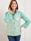 Talbots Pearlized Down Puffer Vest - Snowbound Blue - 3x