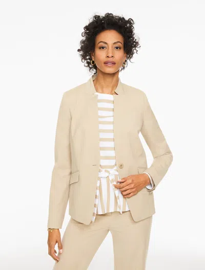 Talbots Plus Petite - Rachel Cotton Blazer - Classic Taupe - 22  In Brown