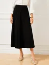 Talbots Plus Petite - Refined Ponte A-line Midi Skirt - Black - 22  In Black