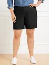 Talbots Plus Petite - Relaxed Chino Shorts - Black - 18