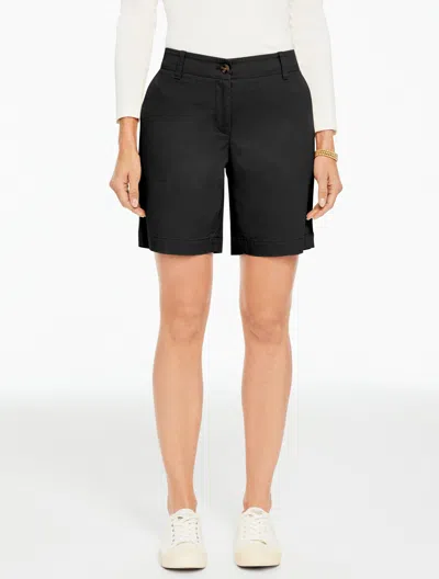 Talbots Plus Petite - Relaxed Chino Shorts - Black - 20
