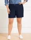 Talbots Plus Petite - Relaxed Chino Shorts - Blue - 22