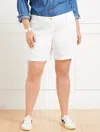 Talbots Plus Petite - Relaxed Chino Shorts - White - 14
